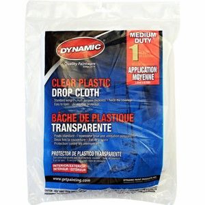 DYNAMIC 10X20 Clear Plastic Drop Cloth